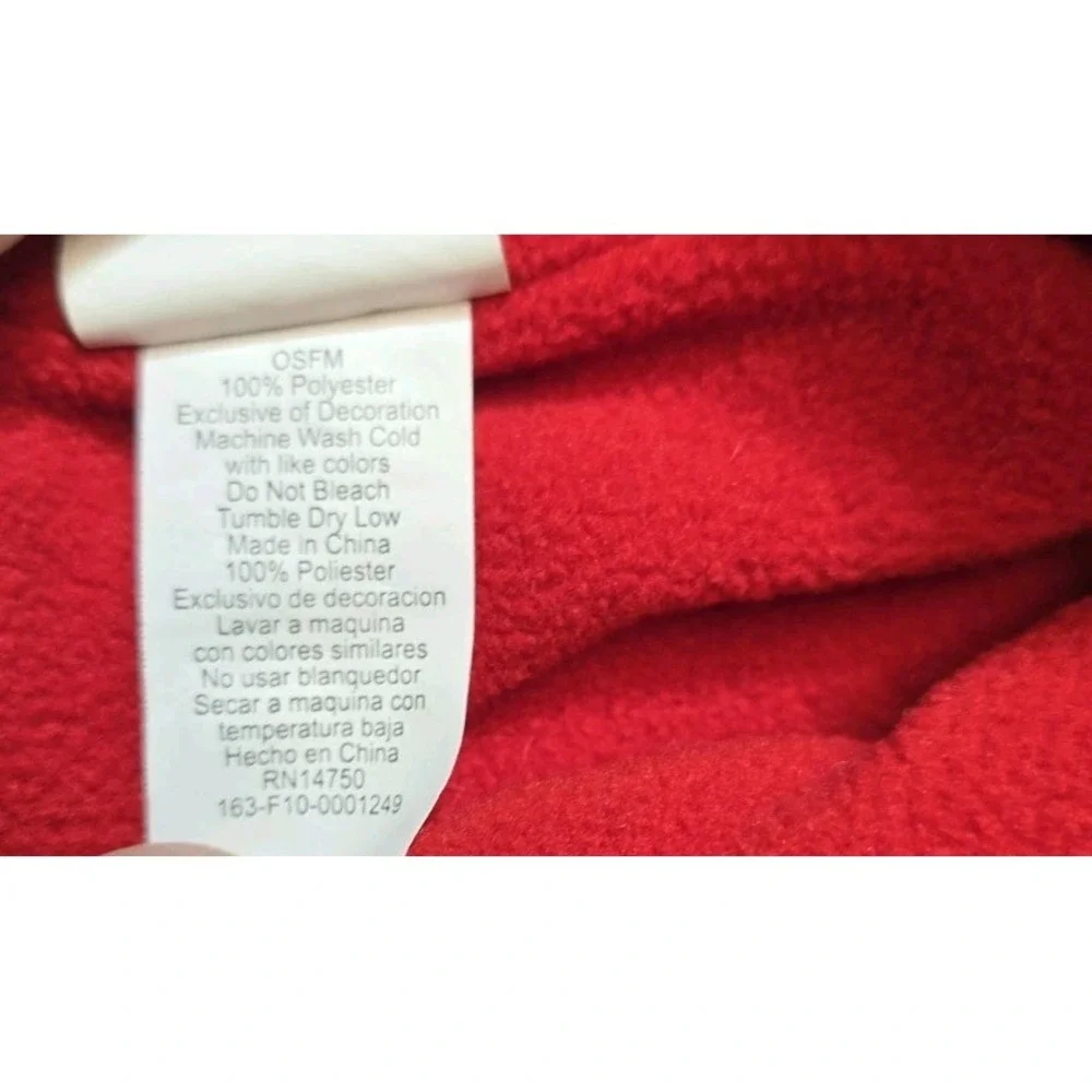 SESAME STREET Kids Fleece Hat FULL FACE Elmo Red